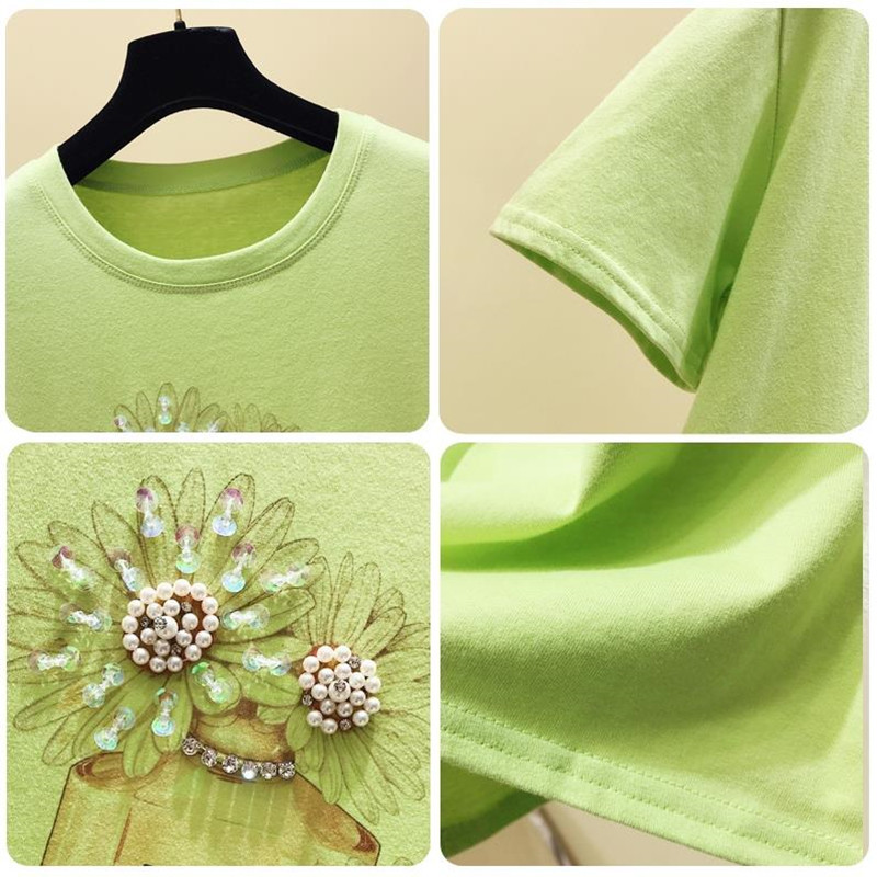 HF-2F-211-8831 Ženska majica s printom bočice parfema