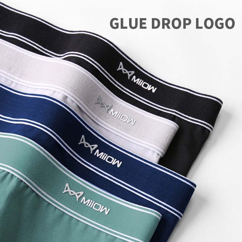 MiiOW 3db Népszerű Szexi Férfi Alsónadrágok Boxer Rövidnadrágok Puha Pamut Bőrnadrágok Férfi Fehérnemű Boxer Férfi Bugyik Rövid MW820