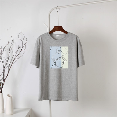 Blessyuki tricouri grafice gotice femei 100% bumbac tricouri largi abstracte cu imprimeu vintage pentru femei, vara 2022, ocazional, top moale