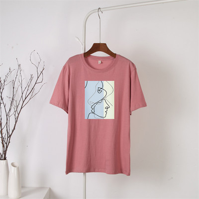 Blessyuki tricouri grafice gotice femei 100% bumbac tricouri largi abstracte cu imprimeu vintage pentru femei, vara 2022, ocazional, top moale