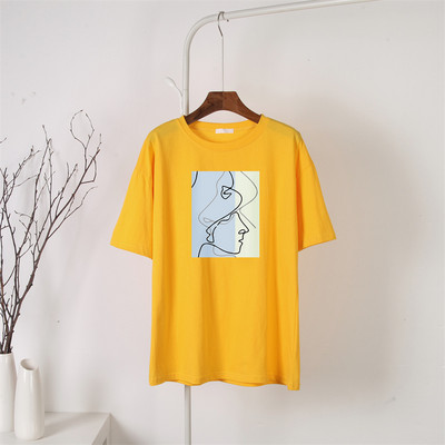 Blessyuki tricouri grafice gotice femei 100% bumbac tricouri largi abstracte cu imprimeu vintage pentru femei, vara 2022, ocazional, top moale