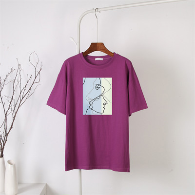 Blessyuki tricouri grafice gotice femei 100% bumbac tricouri largi abstracte cu imprimeu vintage pentru femei, vara 2022, ocazional, top moale