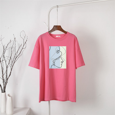 Blessyuki tricouri grafice gotice femei 100% bumbac tricouri largi abstracte cu imprimeu vintage pentru femei, vara 2022, ocazional, top moale