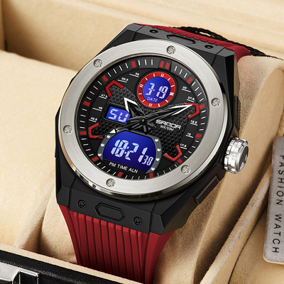 Ceas casual barbatesc cu curea cauciuc model nou