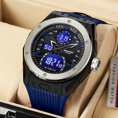 Ceas casual barbatesc cu curea cauciuc model nou