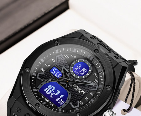 Ceas casual barbatesc cu curea cauciuc model nou