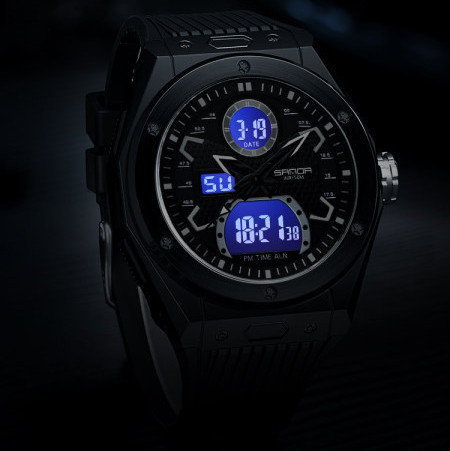 Ceas casual barbatesc cu curea cauciuc model nou