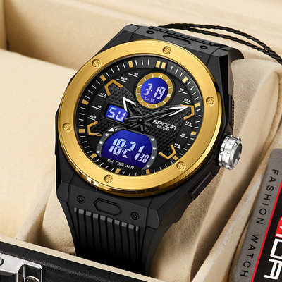 Sportinis laikrodis su guminiu dirželiu - atsparus vandeniui