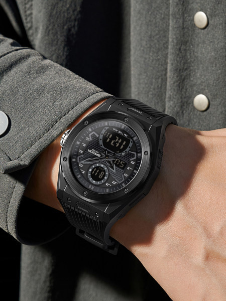 Sportinis laikrodis su guminiu dirželiu - atsparus vandeniui