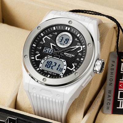 Ceas electronic sport cu maner din cauciuc