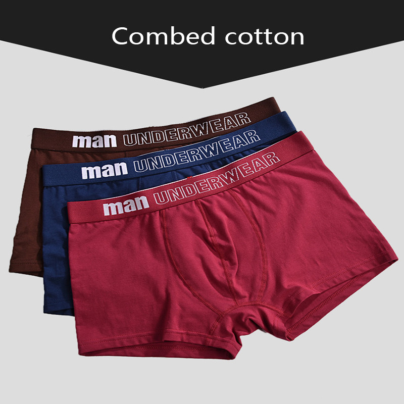 4 vnt./stal. Šortai Vyriški bokseriai Apatiniai šukuoti medvilniniai vyriški bokseriai Seksualūs lagaminai Patogūs kvėpuojantys dideli XXXL