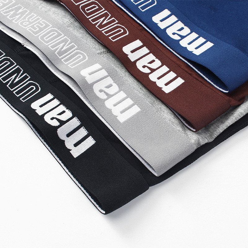 4 vnt./stal. Šortai Vyriški bokseriai Apatiniai šukuoti medvilniniai vyriški bokseriai Seksualūs lagaminai Patogūs kvėpuojantys dideli XXXL