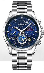 Elegantiškas vyriškas laikrodis su eko odos apyranke