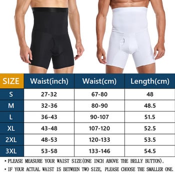 Ανδρικό Body Shaper Waist Trainer Σορτς συμπίεσης Tummy Control High Waist Boxer Modeling Shapewear Boxer Σλιπ Ανοιχτό παντελόνι καβάλου