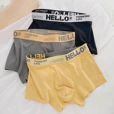 Vīriešu bokseri ar platu gumiju - trīs gab