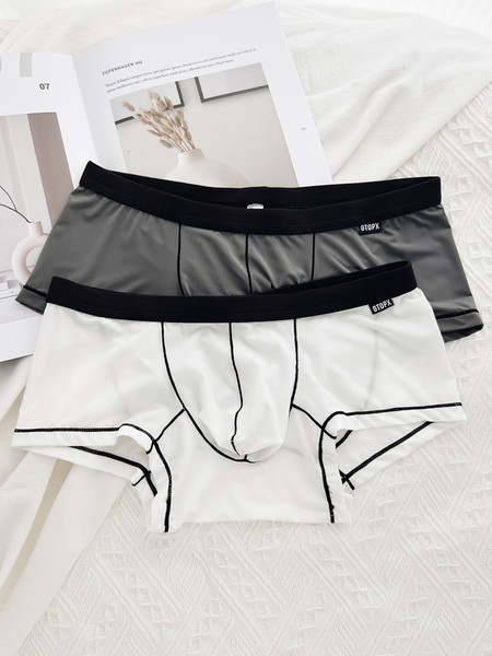 Set doi boxeri barbatesti - gri si alb