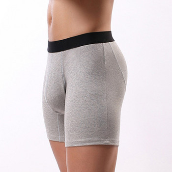 Long Leg Boxers Ανδρικά Εσώρουχα Σορτς Breathable Solid Bulge Elephant Big Pouch Boxers Sexy U Convex Pouch πουγκί μπικίνι Ανδρικά εσώρουχα A5