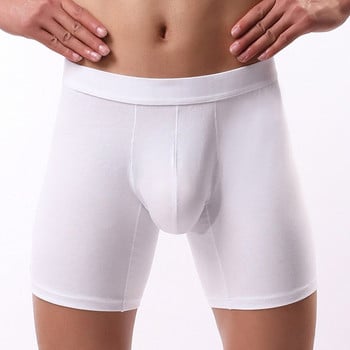 Long Leg Boxers Ανδρικά Εσώρουχα Σορτς Breathable Solid Bulge Elephant Big Pouch Boxers Sexy U Convex Pouch πουγκί μπικίνι Ανδρικά εσώρουχα A5