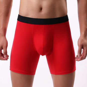 Long Leg Boxers Ανδρικά Εσώρουχα Σορτς Breathable Solid Bulge Elephant Big Pouch Boxers Sexy U Convex Pouch πουγκί μπικίνι Ανδρικά εσώρουχα A5