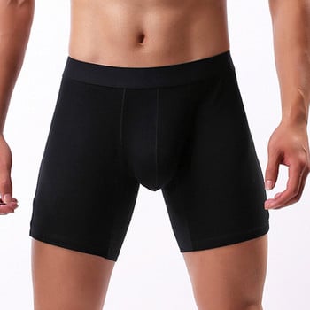 Long Leg Boxers Ανδρικά Εσώρουχα Σορτς Breathable Solid Bulge Elephant Big Pouch Boxers Sexy U Convex Pouch πουγκί μπικίνι Ανδρικά εσώρουχα A5