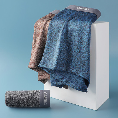 CARTELO Boxer pentru bărbați Graphene 3A Lenjerie Chiloți absorbanți de umiditate, cu centură elastică moale, Chiloți pentru bărbați