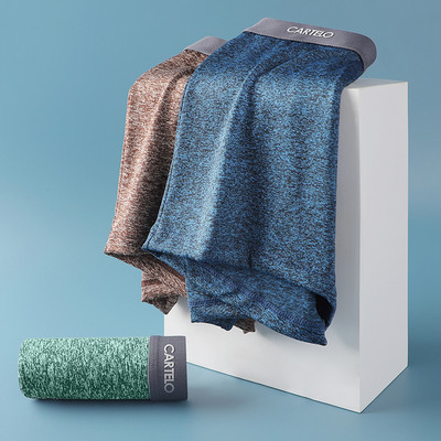 CARTELO Boxer pentru bărbați Graphene 3A Lenjerie Chiloți absorbanți de umiditate, cu centură elastică moale, Chiloți pentru bărbați