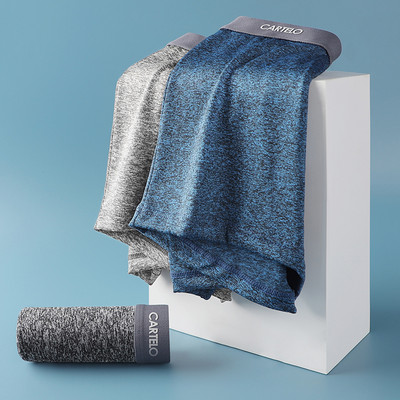 CARTELO Boxer pentru bărbați Graphene 3A Lenjerie Chiloți absorbanți de umiditate, cu centură elastică moale, Chiloți pentru bărbați