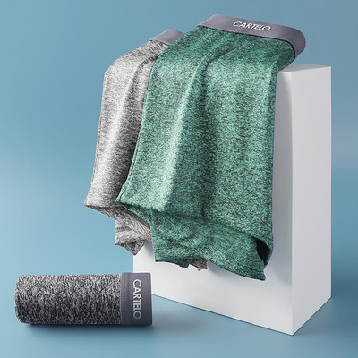 CARTELO Boxer pentru bărbați Graphene 3A Lenjerie Chiloți absorbanți de umiditate, cu centură elastică moale, Chiloți pentru bărbați