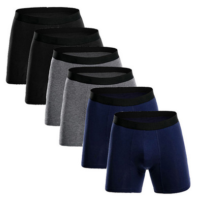 Európa Méret Pamut Férfi Fehérnemű Boxer Hosszú láb Boxer Férfi Bugyik Férfi Alsónadrág Slip Calzoncillos Hombre Boxer