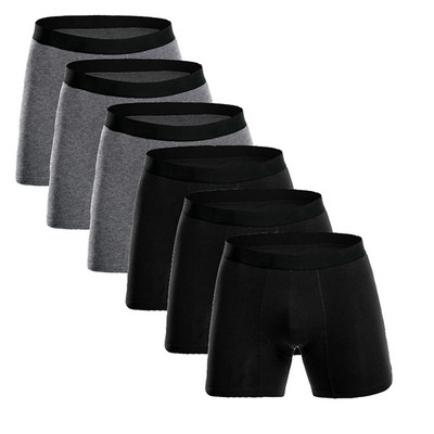 Európa Méret Pamut Férfi Fehérnemű Boxer Hosszú láb Boxer Férfi Bugyik Férfi Alsónadrág Slip Calzoncillos Hombre Boxer