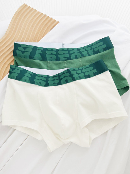 Paprasti bokseriniai šortai su užrašu 3 vnt. komplekte