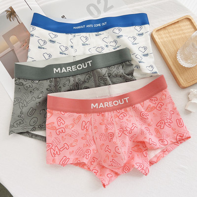 Trijų vyriškų bokserių komplektas su užrašu