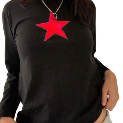 Moteriški vintažiniai drabužiai marškinėliai „Crop Tops“ megztiniai „y2k“ drabužiai, 2022 m. rudenį, naujausios mados „Goth“ grafiniai „Harajuku“ marškinėliai ilgomis rankovėmis