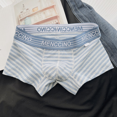 Slip și boxeri pentru bărbați în dungi cu inscripții