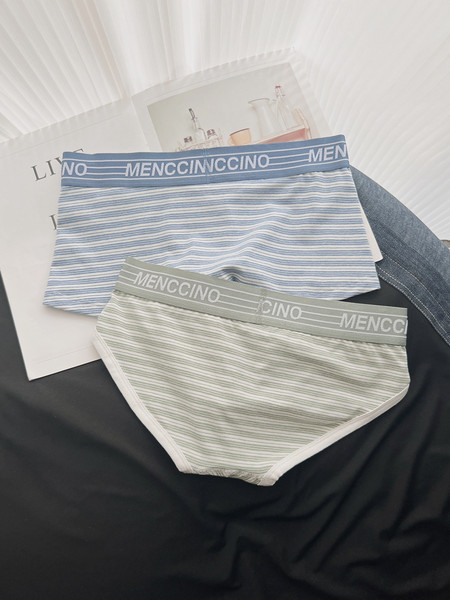 Slip și boxeri pentru bărbați în dungi cu inscripții