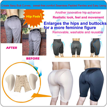 6XL Ανδρικά ενισχυτικά γλουτών Fake Hip Buttocks Lifter Sexy εσώρουχα Ελέγχου εσώρουχα Body Shaper