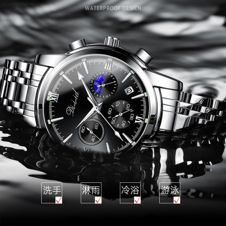 Férfi karóra fém szíjjal