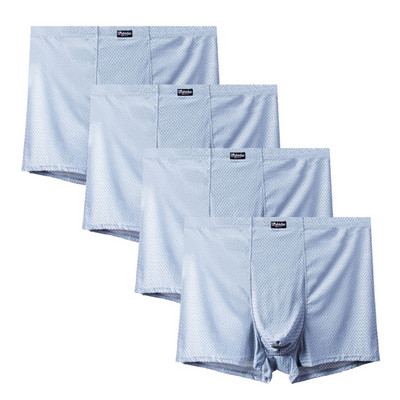 13XL-3XL Mesh Hole 4BUC Bărbați Boxer Lenjerie Boxer Shorts Bărbați Sex Lenjerie Bărbați Lenjerie Lenjerie Moale Durabil Mijloc Respirabil