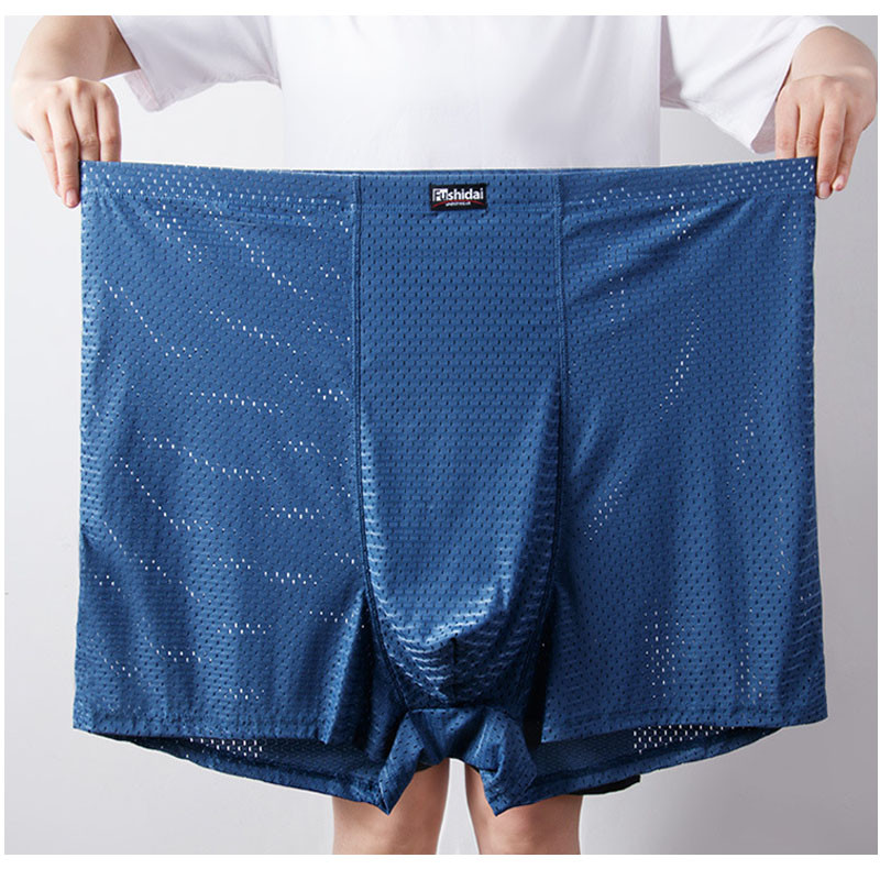 13XL-3XL Mesh Hole 4BUC Bărbați Boxer Lenjerie Boxer Shorts Bărbați Sex Lenjerie Bărbați Lenjerie Lenjerie Moale Durabil Mijloc Respirabil