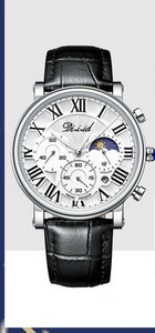 Alkalmi férfi karóra ekobőr szíjjal