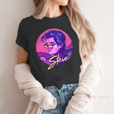 STEVE HARRINGTON RETRO Tshirt For Women Stranger Things Joyce Jim Mike Eleven Tees Модна женска тениска Basic Oversized