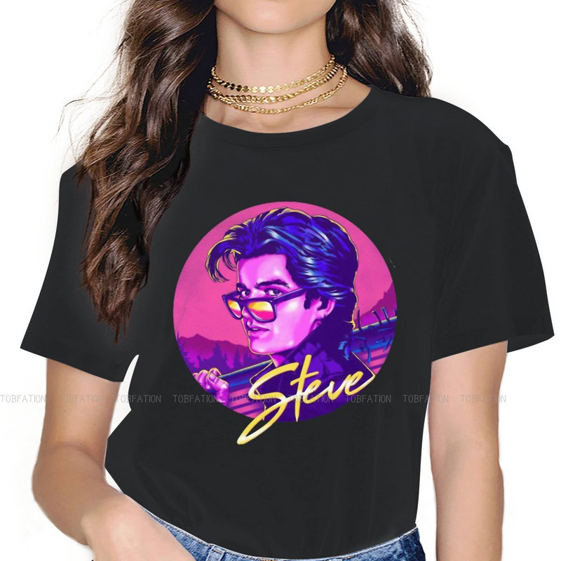 STEVE HARRINGTON RETRO Tricou pentru femei Stranger Things Joyce Jim Mike Eleven Tricou Moda Femeie Tricou de bază supradimensionat