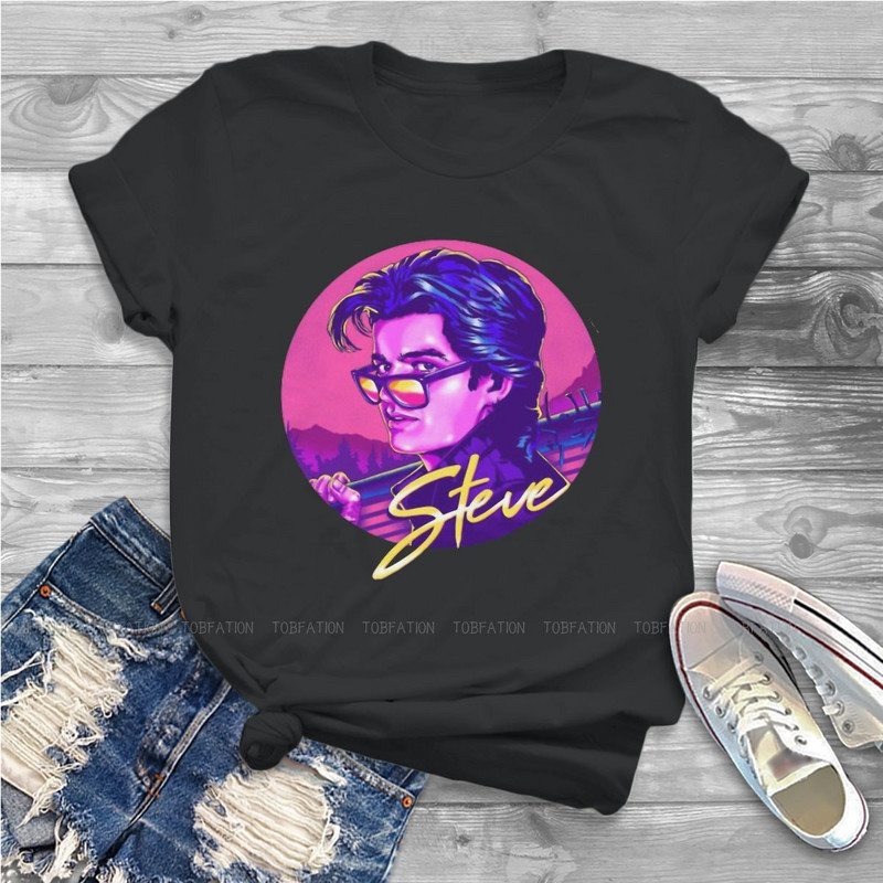 STEVE HARRINGTON RETRO Tricou pentru femei Stranger Things Joyce Jim Mike Eleven Tricou Moda Femeie Tricou de bază supradimensionat