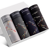 4 db/tétel Boxernadrágok Férfi Szexi Modal Boxerek Férfi Bugyik Divat Lélegző Fehérnemű Kényelmes Alsónadrágok Homme