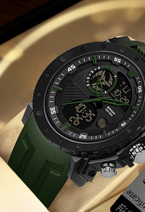 Vyriškas laikrodis su silikonine apyranke – keli modeliai