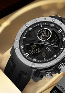 Vyriškas laikrodis su silikonine apyranke – keli modeliai