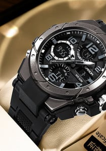 Vyriškas laikrodis su silikonine apyranke – keli modeliai