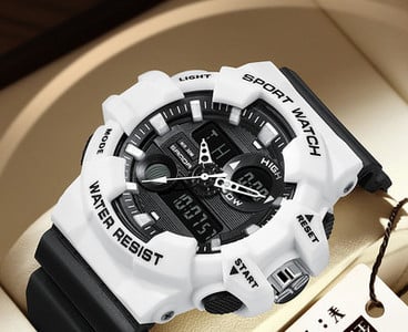 Vyriškas laikrodis su silikonine apyranke – keli modeliai