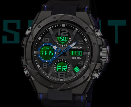 Vyriškas laikrodis su silikonine apyranke – keli modeliai