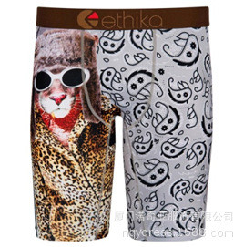 2022 Férfi Ice Silk Szexi Színes Alsónadrágok Légáteresztő férfi rövidnadrágok Márka Animal Rajzfilm Boxerek Alsónadrágok Férfi Fehérnemű